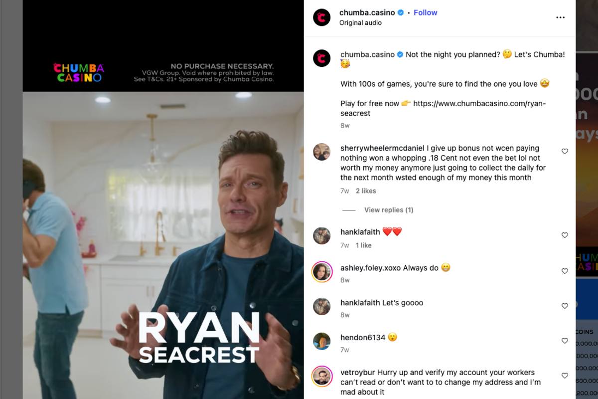 Ryan Seacrest Keeps Shilling Sweepstakes Casinos Despite Legal Crackdown
